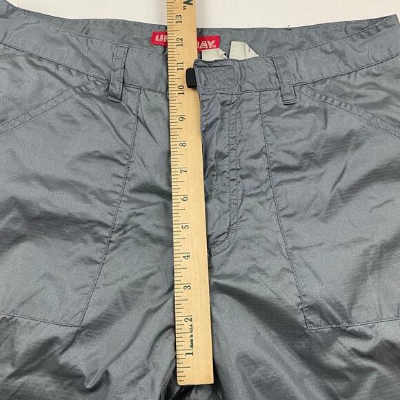 Y2K Union Bay Metallic Gray Parachute Pants size 11 Wide Leg Velcro - Picture 13 of 13